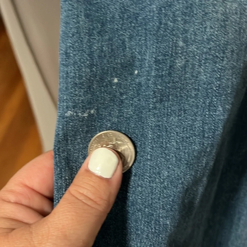 Free people flare jeans.  Elastic waist, size 27 - Picture 4 of 5